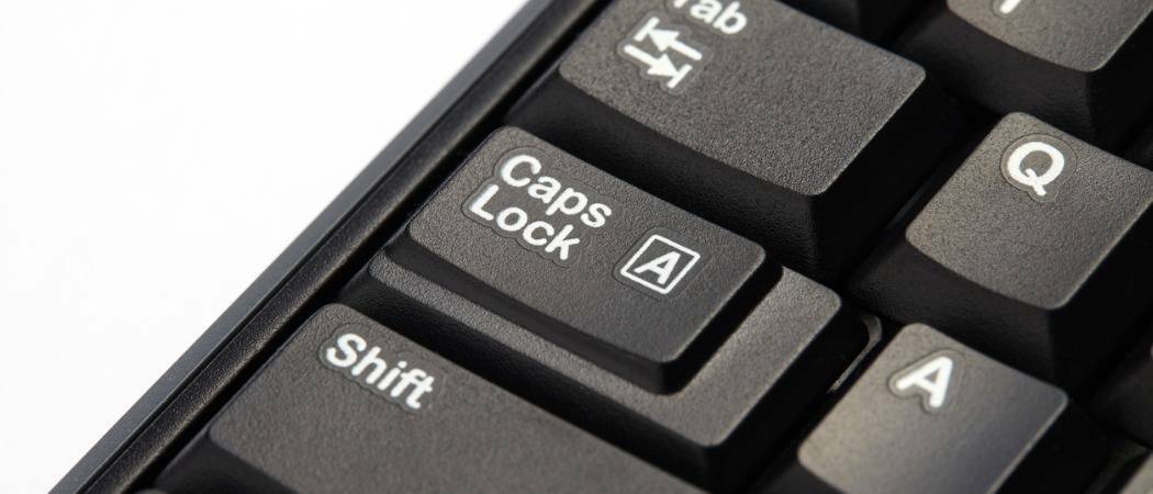 كيفية استخدام مفتاح التحول لتعطيل مفتاح Caps Lock