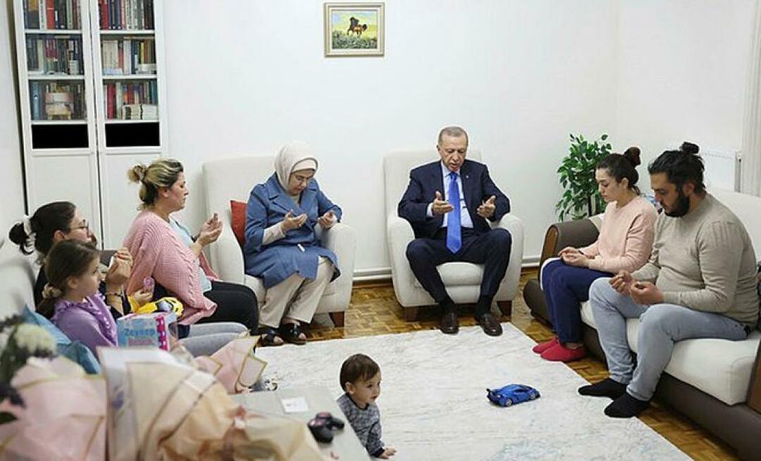 زيارة هادفة من الرئيس أردوغان وأمين أردوغان لعائلة الناجين من الزلزال!