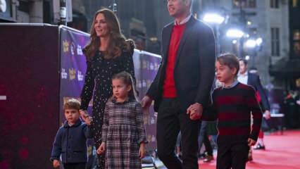 العائلة المالكة تمشي على السجادة الحمراء بدون قناع!