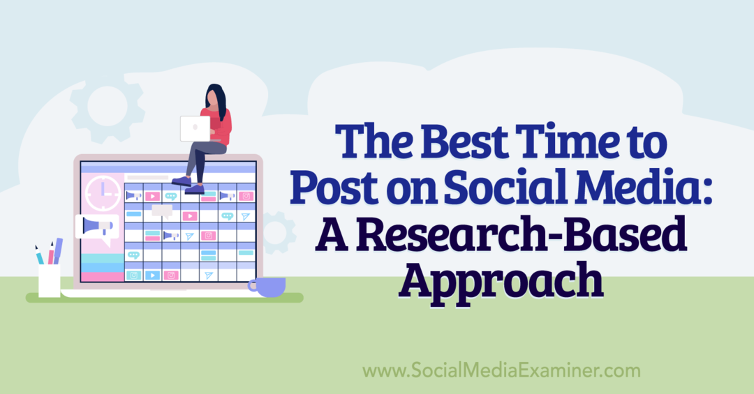 أفضل وقت للنشر على وسائل التواصل الاجتماعي: نهج قائم على البحث: ممتحن وسائل التواصل الاجتماعي