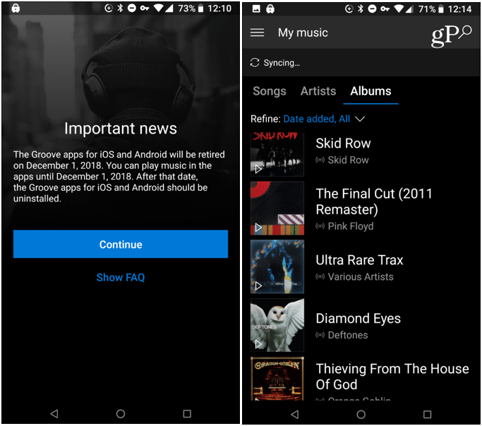 تطبيق Groove Music Android