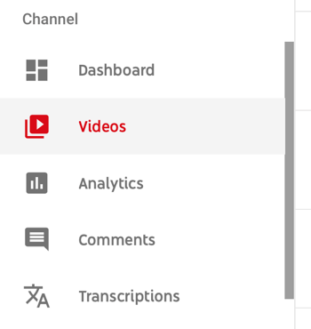 كيفية استخدام سلسلة فيديو لتنمية قناتك على YouTube ، وخيار القائمة لتحديد مقطع فيديو معين على YouTube لعرض البيانات التحليلية