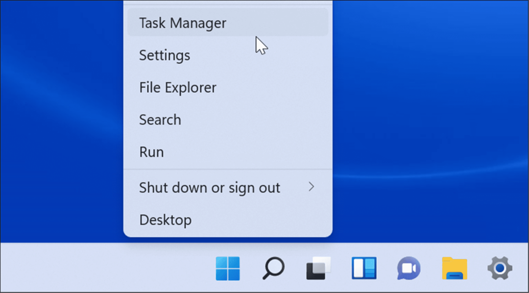 افتح مدير المهام على نظام التشغيل Windows 11