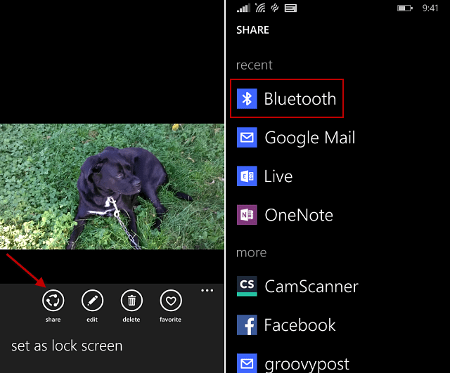 نصيحة Windows Phone 8.1: مشاركة الملفات عبر Bluetooth