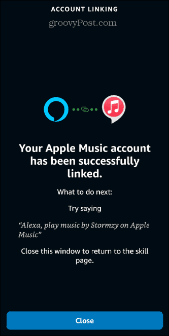 حساب موسيقى alexa apple متصل