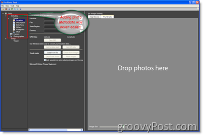 البيانات الوصفية لـ Microsoft Pro Photo:: groovyPost.com
