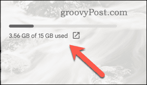 مثال على بدل التخزين لحساب Gmail
