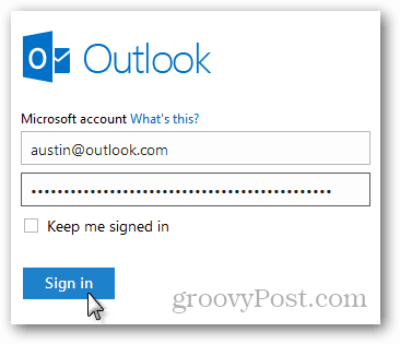 تسجيل الدخول إلى البريد الإلكتروني outlook.com