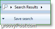 لقطة شاشة لنظام التشغيل Windows 7 - بحث Windows