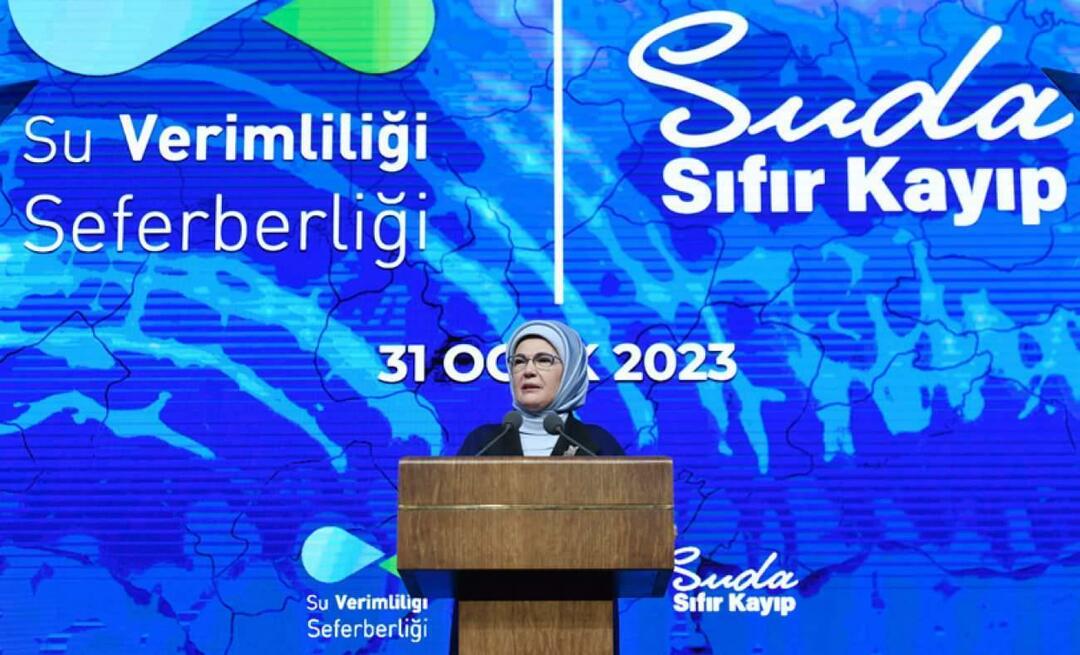 أمينة أردوغان تحضر الاجتماع التعريفي لـ "حملة كفاءة المياه"!