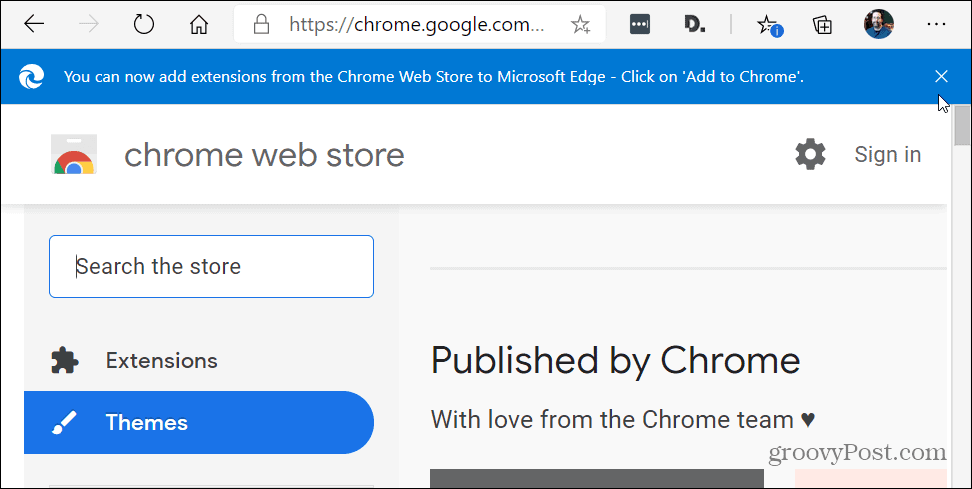 مظاهر سوق Chrome الإلكتروني