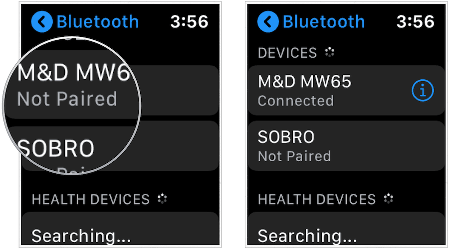 إقران Apple Watch Bluetooth