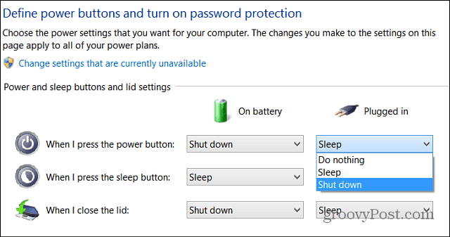 إيقاف تشغيل Windows 8 أسهل باستخدام زر الطاقة