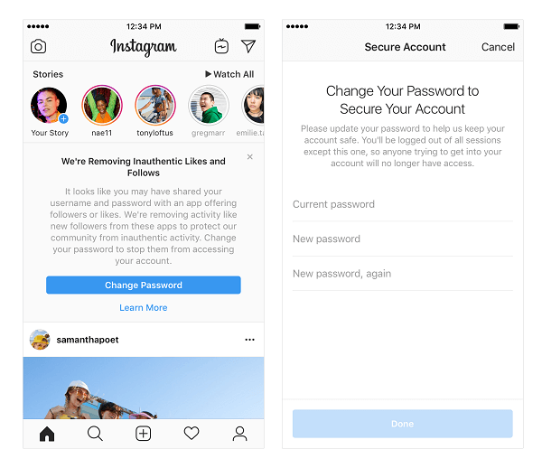 أعلن Instagram أنه سيبدأ في إزالة الإعجابات والمتابعات والتعليقات غير الأصلية من الحسابات التي تستخدم تطبيقات وبرامج الروبوت التابعة لجهات خارجية لتعزيز شعبيتها.