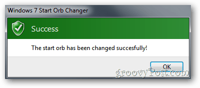 بدء Orb Changer - النجاح!