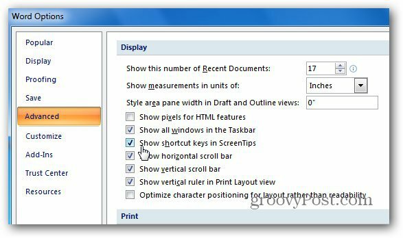 كيفية عرض مفاتيح الاختصار في تلميحات الشاشة في Microsoft Word [نصيحة سريعة]