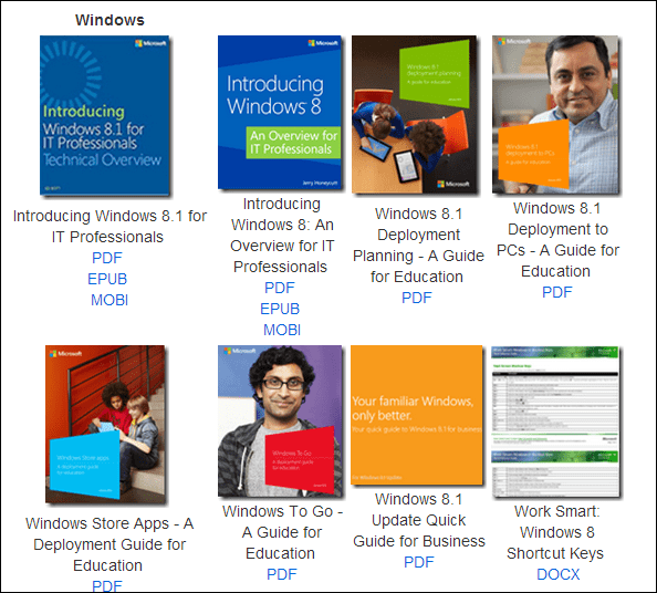 قم بتنزيل كتب إلكترونية مجانية من Microsoft حول برامج وخدمات Microsoft