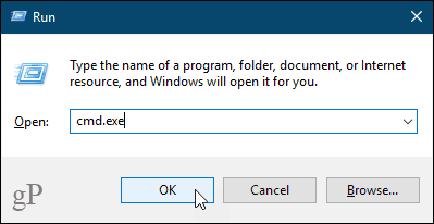 افتح نافذة موجه الأوامر في Windows 10