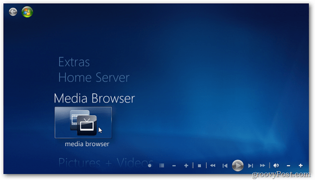شاهد ملفات الفيديو في Windows 7 Media Center