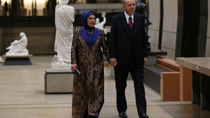 التفاصيل العثمانية في فستان السيدة الأولى أردوغان!