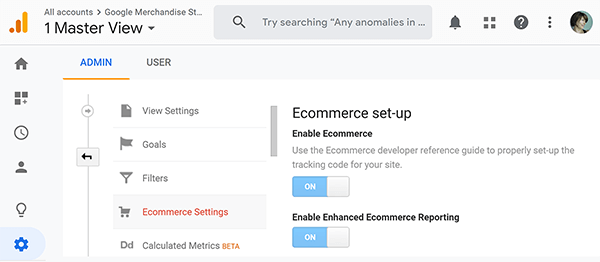 جوجل تحليلات كيفية إعداد نصيحة تقارير التجارة الإلكترونية