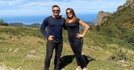 كورهان سايجينر أخذ زوجته زحل طوبال إلى القمة! صور حب على ارتفاع 1700 متر ...