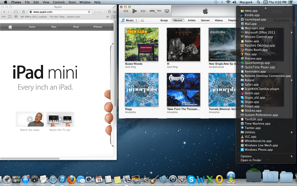 سطح المكتب OS X Mountain Lion