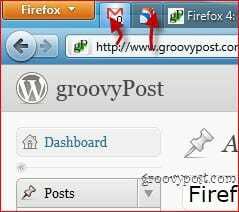 Firefox 4 علامات تبويب التطبيق المثبتة