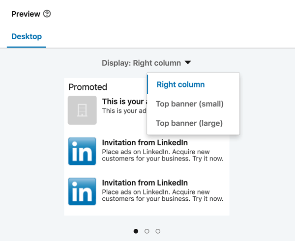 كيفية إنشاء إعلان نصي على LinkedIn ، الخطوة 13 ، معاينة الإعلان