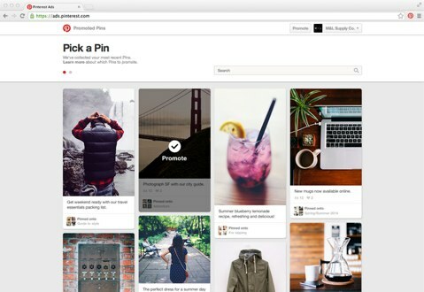 يتيح لك Pinterest تحديد الصورة والكلمات الرئيسية لحملات الدبابيس الترويجية الخاصة بك. 
