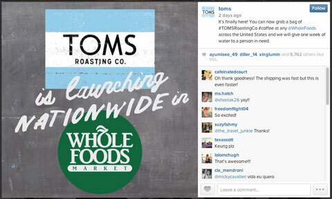 toms صورة instagram مع الهاشتاغ