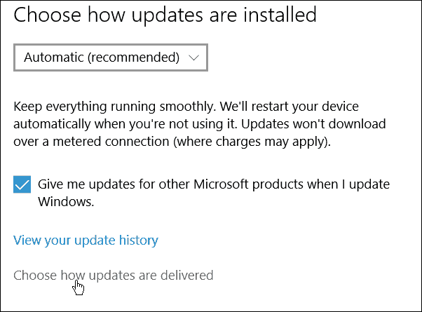 قم بإيقاف Windows 10 من مشاركة تحديثات Windows على أجهزة الكمبيوتر الأخرى