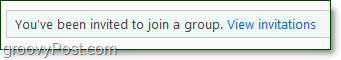 الانضمام إلى مجموعة في Windows مباشرة عبر الدعوة
