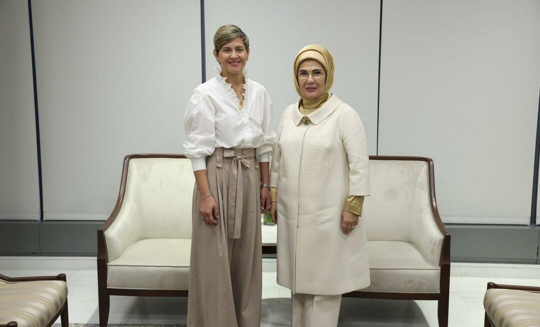 التقت السيدة الأولى أردوغان مع زوجة رئيس كولومبيا!