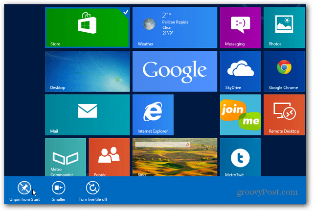 كيفية إيقاف تشغيل المتجر في Windows 8