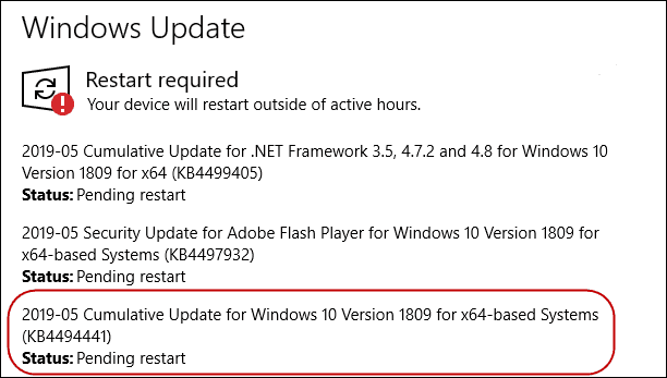 Windows 10 1809 May Patch_Tuesday