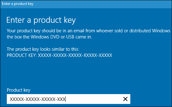 قم بتغيير مفتاح منتج Windows 10