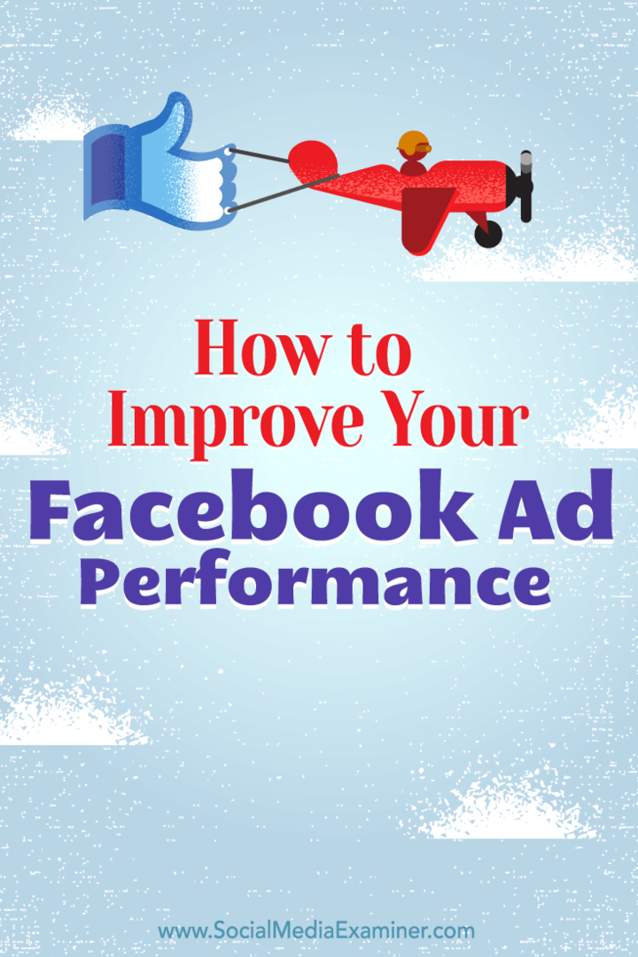 نصائح حول كيفية استخدام رؤى الجمهور لتحسين أداء إعلان Facebook.