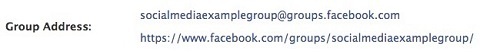 مجموعة الفيسبوك مخصصة URL المنبثقة