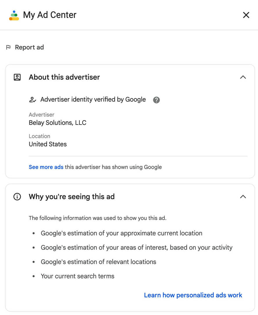 google-ads-Transparency-center-youtube-about-this-Advertiser-Ident-belay-Solutions-llc-search-terms-effectenced-ad-delivery-11