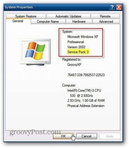 حزمة الخدمة XP Pro 3