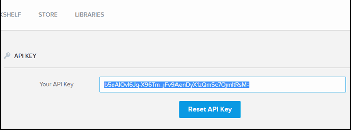انسخ مفتاح API من حساب BookFusion الخاص بك