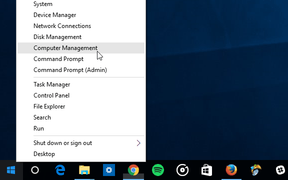 2 الوصول السريع إلى Windows 10 Computer Management