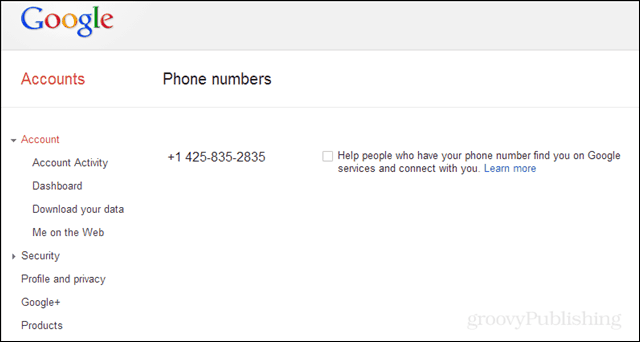 إلغاء الاشتراك في رقم هاتفك الذي يتم توصيله بـ Google Lookup
