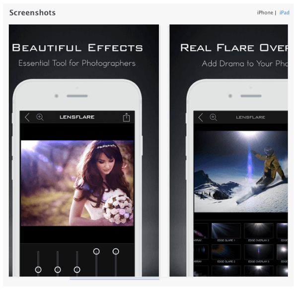 تطبيق Lensflare