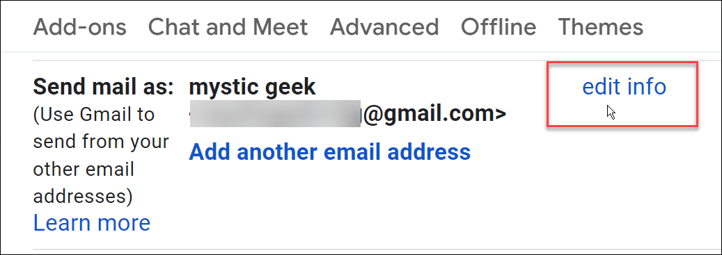 كيفية تغيير الاسم في gmail