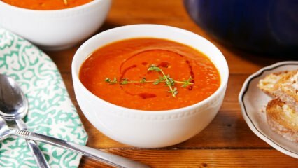 كيفية جعل حساء الطماطم السهل في المنزل؟