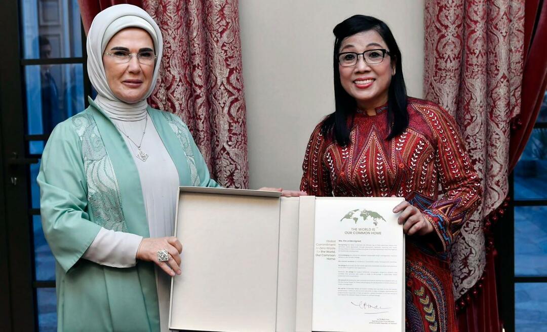 التقت السيدة الأولى أردوغان بزوجة رئيس وزراء فيتنام!