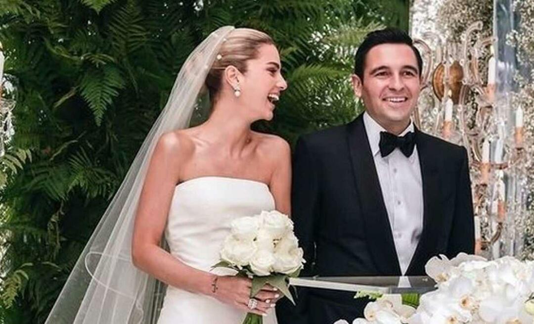 احتفال رومانسي من نازلي كاي سابانجي ، عروس Sabancıs ، في ذكرى زواجها!