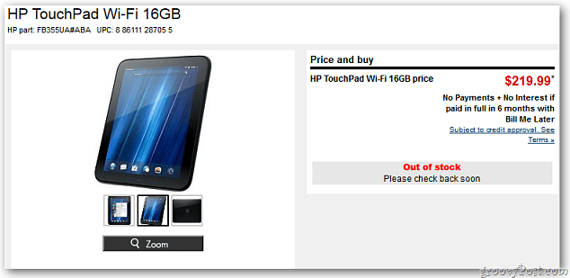 HP TouchPad: السعر يزيد Switcharoo للإصدار التالي من الجهاز اللوحي المقتول